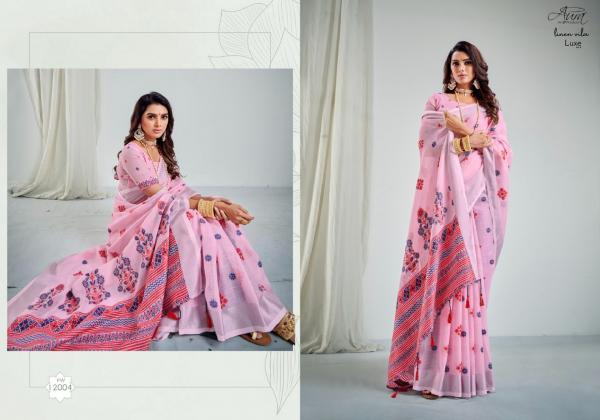 Aura Luxe Vol 1 Fancy Soft Linen Designer Saree Collection